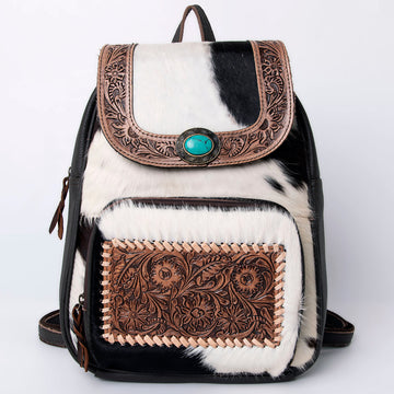 KBG158 - KBG158 -BACKPACK Harness Skirting Leather with Hand Carving Ladies Bag H15XW11XD3.5 KBG158